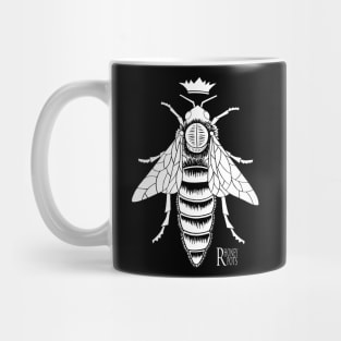 Queen Bee - White lines for dark clothing Mug